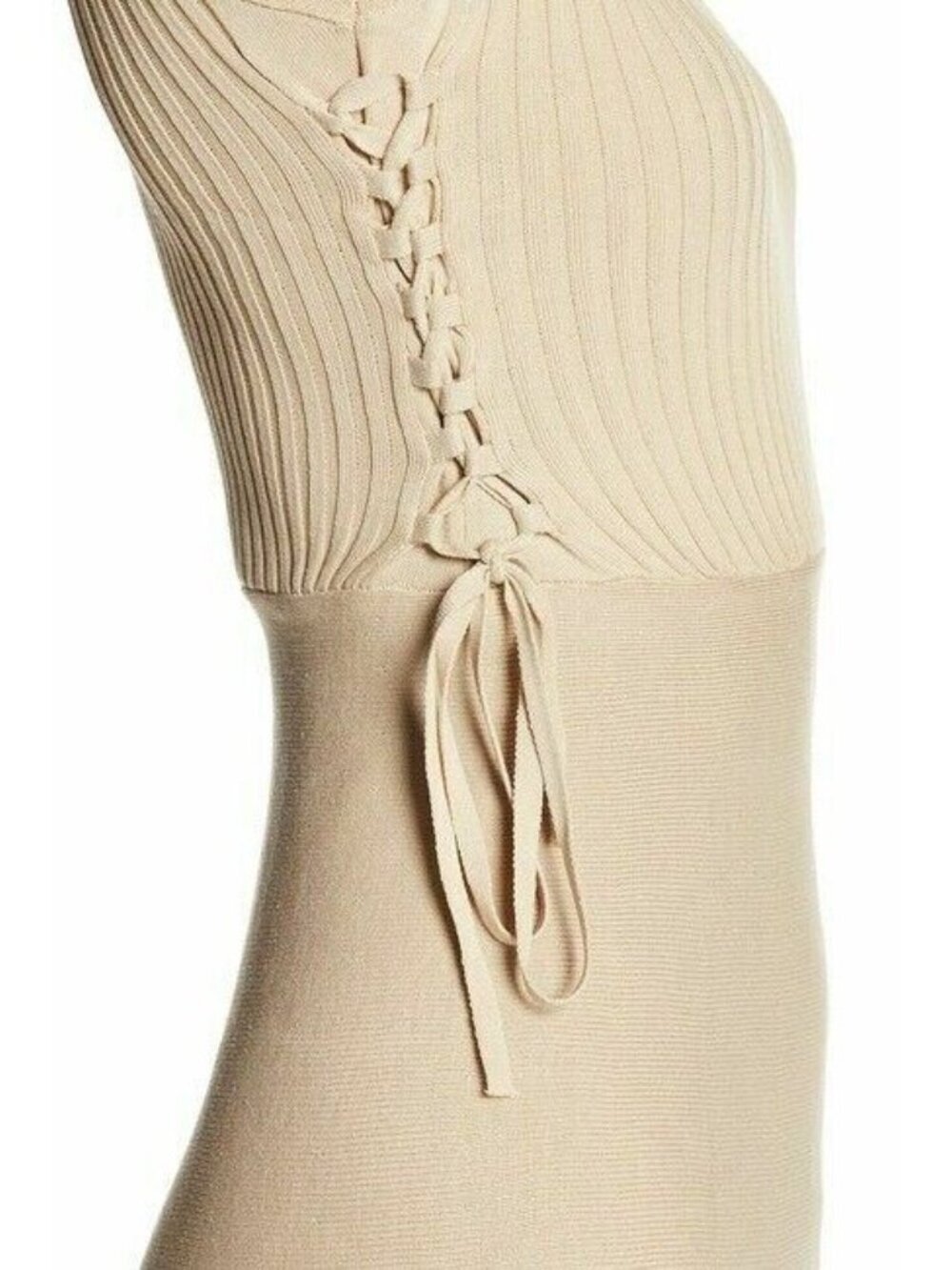 Haute Rogue Womens Side Lace-Up Fit & Flare Dress Size L - Picture 7 of 15
